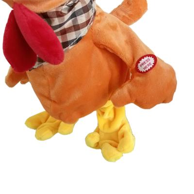 China Electric Made In China Excellent Quality Plush Egg Pillow Electric Chicken Plush Animal Toys for sale