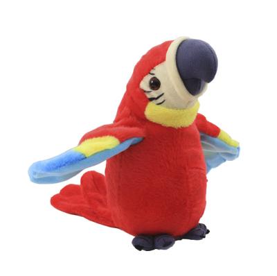 China New Electric Plush Electric Toy Parrot Electric Recording Theory for sale