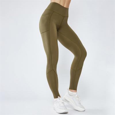 China New 2020 OEM fashion breathable women running fitness jogging high quality slim yogapants for sale