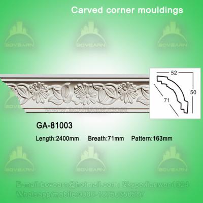 China Natural home decoration pu cornice board ideas for sale