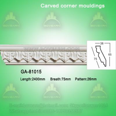 China Good Quality European- style Decorative PU Carved Crown Moulding for Ceiling for sale