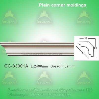 China Green durable PU plain ceiling crown moulding for sale