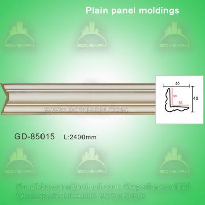 China European style Environmental Decorative PU Plain Panel mouldings for sale