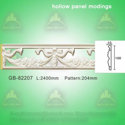 China Polyurethane Decorative center hollow mouldings for light decoration for sale