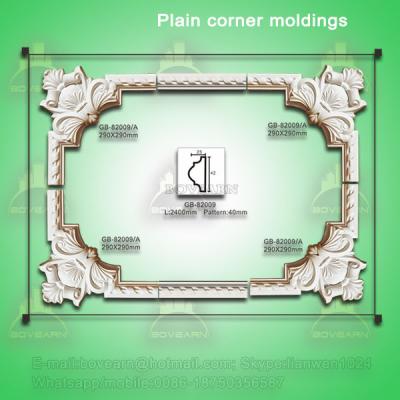 China Latest European style PU corner cornice moulding for home & interior decpration for sale