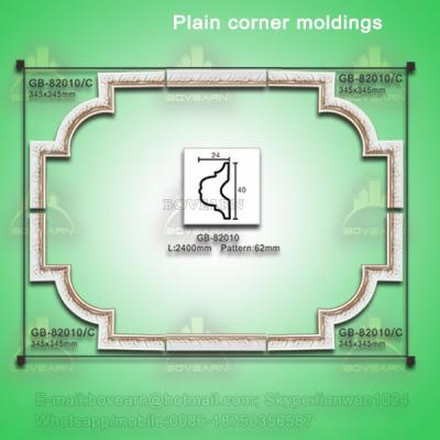 China Latest European style PU corner cornice moulding for home & interior decpration for sale