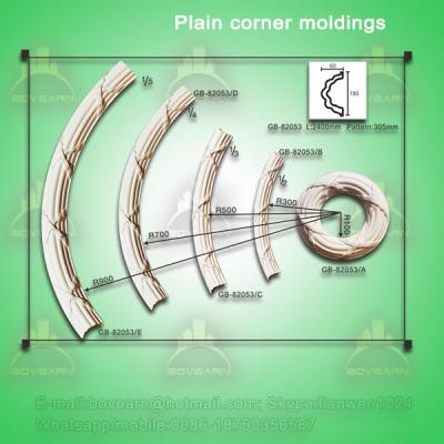 China High Density Architectural PU Decorative Corner Moulding for sale