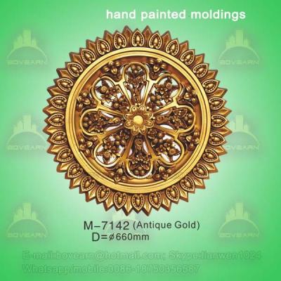 China Ceiling Centre Decoration Plaster Of Paris Ceiling Medallions for sale