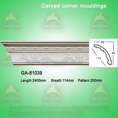 China Fashion carved pu crown moldings for sale