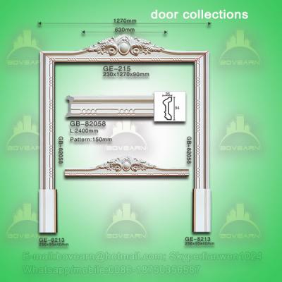 China Classic european style PU door lintel moulding for sale