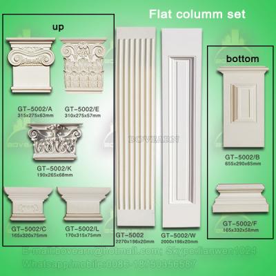 China High quality PU Plane Roman Pillar for interior and exterior decoration for sale