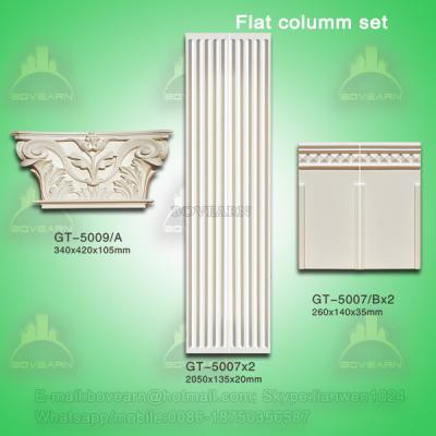 China Good Quality Polyurehtane Plane Roman Pillar for Decoration for sale