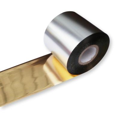 China COMPATIBLE Thermal Transfer Ribbon Metallic Gold Foil For Satin Printing TTR for sale