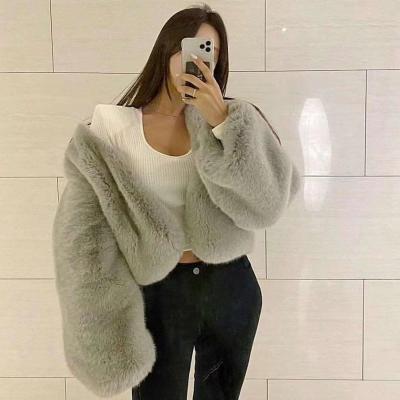 China Anti-wrinkle clothes manufacturersWinterwomen European and American fashion faux fur for sale