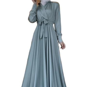 China Fashion ethnic design women's clothing banarasi 2021 polyester clothing muslim women dress for sale