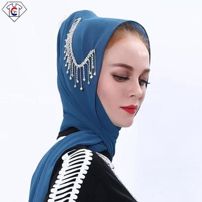 China Simple Custom Wholesale Islamic Clothing Scarves Malaysia Solid Color Indonesia Manufacturers All-match Headscarf Muslim Hijab for sale