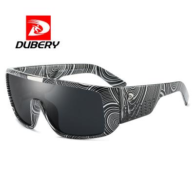 China Fashion DUBERY Sunglasses Foreign Trade One Piece Mirror Wide Legs Cycling Sports Anti-UV D2030 Glasses for sale