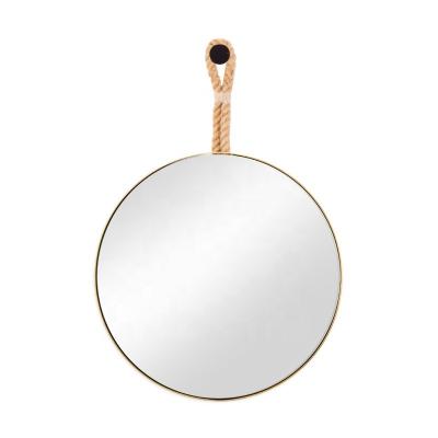 China Top Selling Customized Anti Fog Wall Mirror Framed Wall Mirror Modern Round Stainless Steel View Wall Hanging Mirror Large for sale