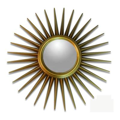 China Morden factory direct china luxury antique sun shape decorative wall mirror for sale