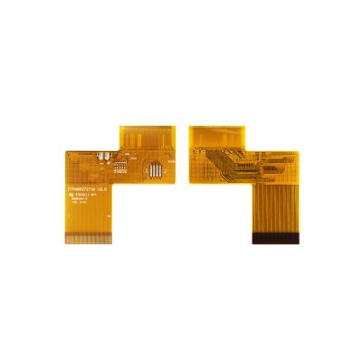 China China Custom Yellow Soft Strip PCB Flexible LVDS Connection Rohs 0.1mm Printed Circuit Board for sale