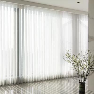 China Eco-Friendly Vertical Sheer Blinds Aluminum Track Dream Like Hanas Blind Mortorized Luxury Dream Curtain Fabric Curtain Graceful Fancy for sale