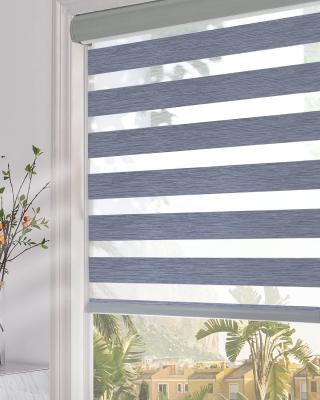 China Eco-friendly Home Decoration Blackout Zebra Blind For Motorized Window Manual for sale