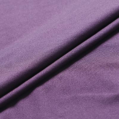 China Hot Selling 4 Way 90% Stretch QS4060 Smooth Polyester 10% Spandex Plain Tank Top Fabric For Clothing Casual Wear for sale