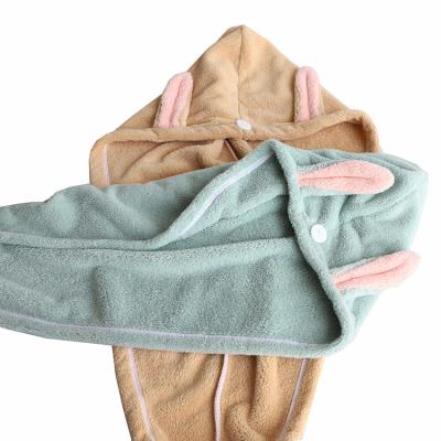 China QUICK-DRY rabbit ears dry hair towel quick-drying hair towel artifact turban shower towel for sale