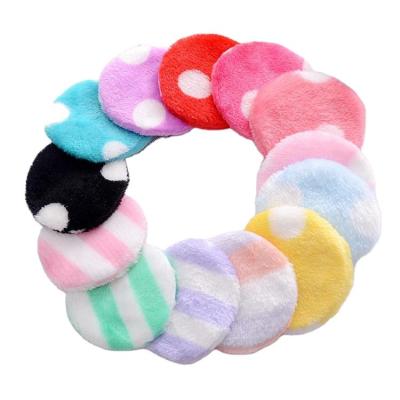 China Reusable Velvet Microfiber Printing Makeup Remover Pads For All Type Towel Skin Cloth for sale