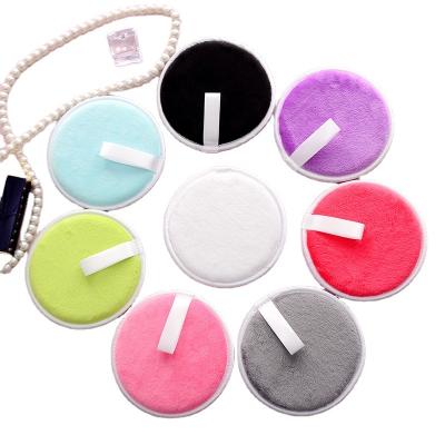 China Durable High Quality Reusable Make Up Removal Pads 12cm Microfiber Washable Magic Makeup Remover Pad For Face for sale