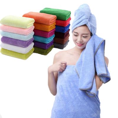 China Sustainable Super Soft Water Absorption Bathing Towels Set Microfiber Towels Bath Gift Set for sale