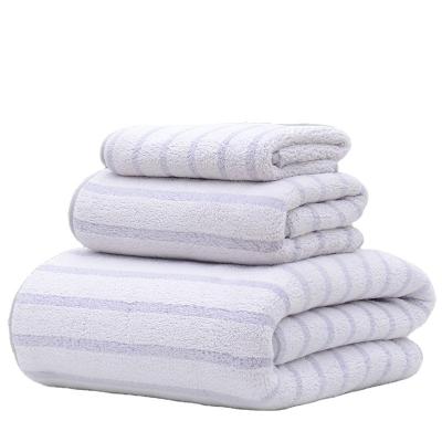 China Custom Logo Large Luxury Embroidery Towel Hotel Spa Bath Towel Antimicrobial Custom Good Absorption Coral Fleece Bath Towels Set Soft For Bathroom for sale