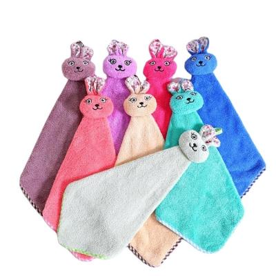 China QUICK DRY microfiber hanging hand towel and kitchen hand towel for sale