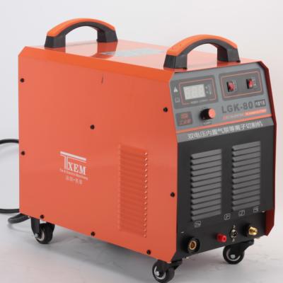 China Cutting Metal Good Quality 380V 3 Phase Plasma Cutter With Built In Compressor Cutting LGK 80 for sale