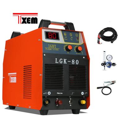 China Hotels 20mm lgk 80 plasma cutter plasma cortadora 80 amp with accessories for sale