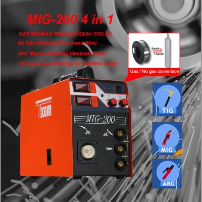 China Machinery Repairs Workshop New Type Aotai GAS Welder 200A MIG Welding Machine Without Gas MIG Welding Wire Flux Cored Welders For Sale for sale