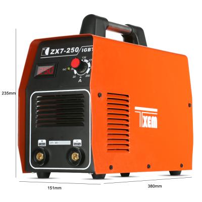 China Hotels IGBT Inverter Arc/MMA/Zx7 250 Dual Voltage 220V 380V Welding Machine for sale