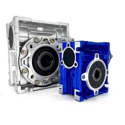 China High power and low noise Aluminium Worm Reduction Gear Box Speed Reducer Gearbox For Electric Motor for sale