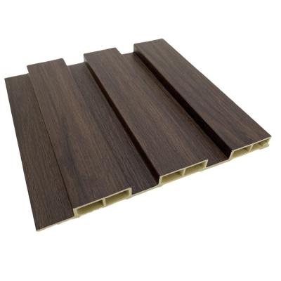 China Eco-friendly Co-extruded Wood Plastic Wood Plastic Wall Cladding Exterior Groove Wall Panel Decorative Environmental Protection for sale