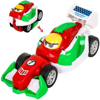 China Deformation Push (4pcs cars in it) 4pcs/set Mini Pull Back Monster Toys and Go Friction Powered Vehicles Cars Portable Deformation Toy Car Price for sale