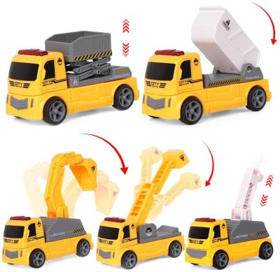 China Educational Magnetic Blocks Friction Power Truck Cars Toy Car Price Assembled Construction DIY Educational DIY Magnetic Blocks for sale