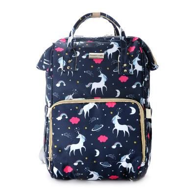 China Wholesale Purpose Multifunctional Mulit-function Manufacture Backpack With Unicorn Pattern Diaper Bag Portable Travel // for sale