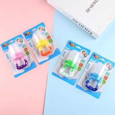 China BPA Free For Infant Toy Silicone Pouches Fruit Feeder Pacifier Fresh Food Feeder for sale