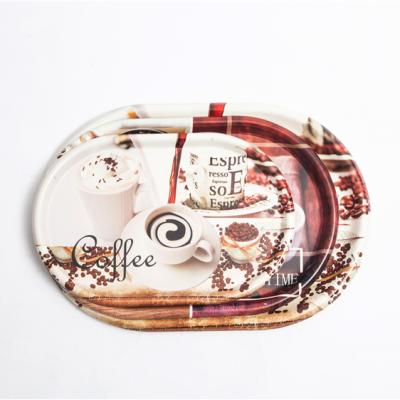 China Eco-friendly Accept Custom Design Rectangular Plastic Coffee Tray For Party for sale