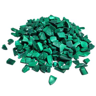 China Malachite Crystal Malachite Chips For Stone Processing Decoration from China Crystal Gravel Chips Wholesale Natural for sale