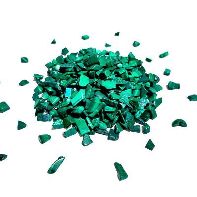 China China Hot Sale Malachite Gravel Crystal Stone Processing Natural Raw Use For Malachite Decoration for sale