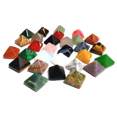 China China Mini Crystal Pyramid Wholesale Mixed Crystal and Mixed Gemstone Hand-carved Orgonite Pyramid for sale