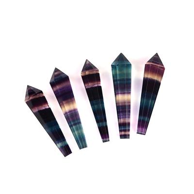 China High Quality Fluorite Crystal Points For Rainbow Decoration from China Crystal Fluorite Carving Wholesale Beautiful for sale