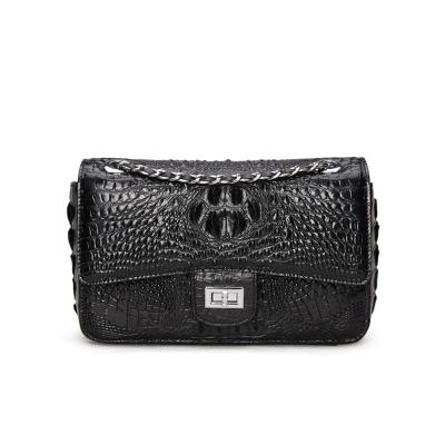 China 2022 New Arrivals Low MOQ LadyMini Genuine Crocodile OEM Genuine Leather Clutch Bag Cross - Body Shoulder Bag Manufacturer for sale