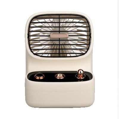 China Portable Retro Humidification USB Fan Game Machine Jet Rechargeable Humidifying Fan for sale